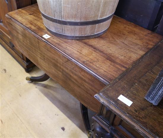 Regency mahogany drop flap breakfast table(-)